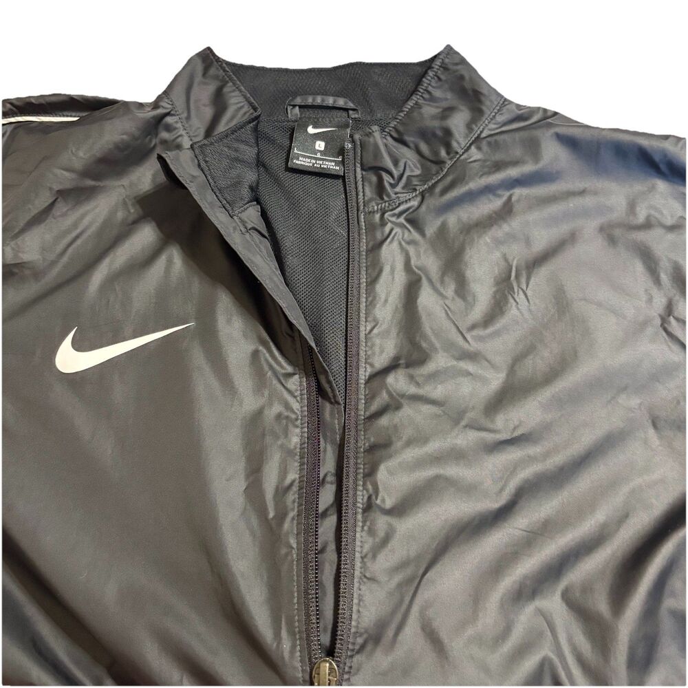 Nike Park 20 Men's Large‎ Rain Jacket Black/White Full-Zip Windbreaker
